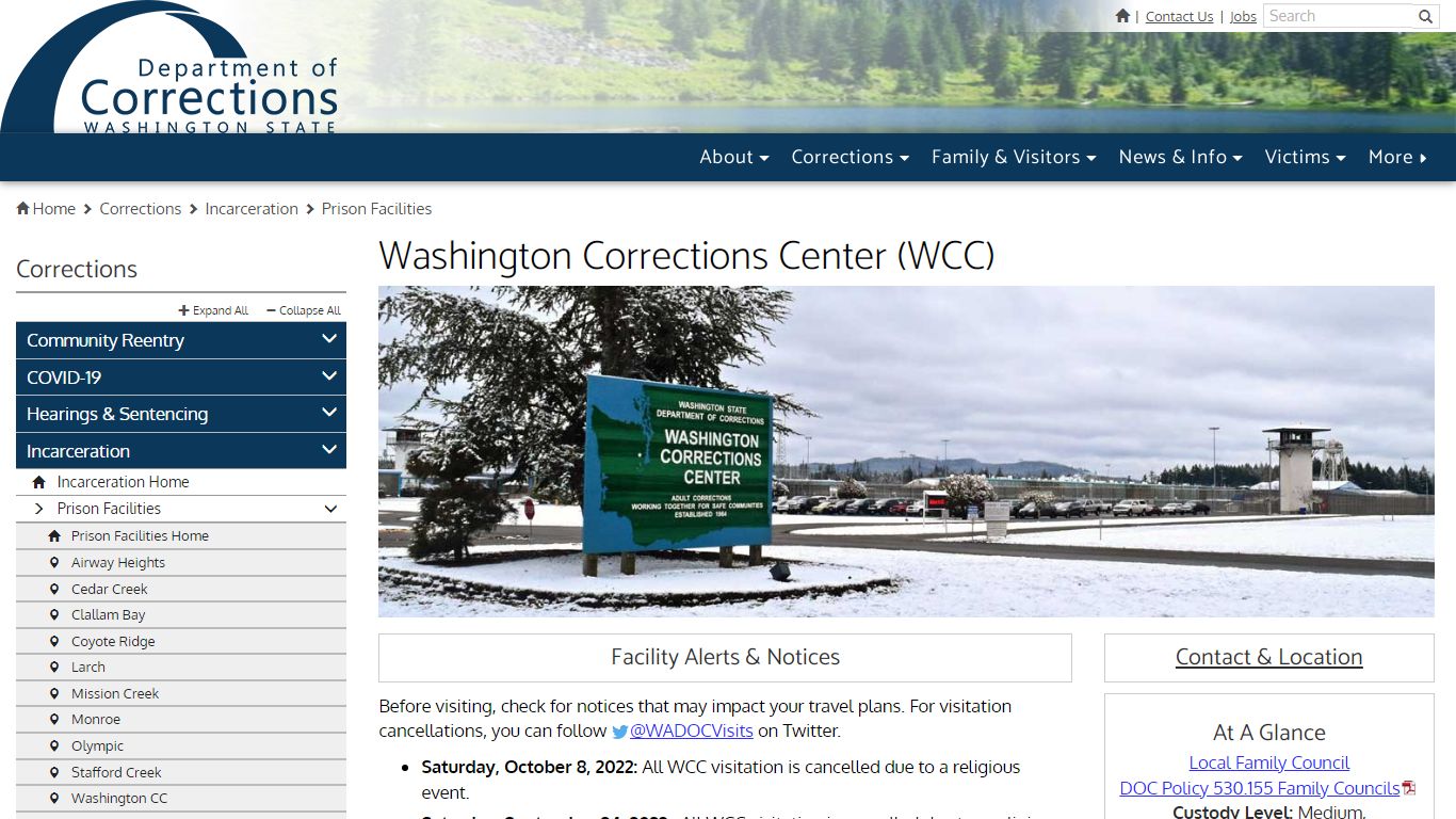Washington Corrections Center (WCC)